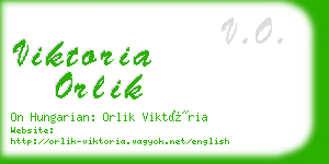 viktoria orlik business card